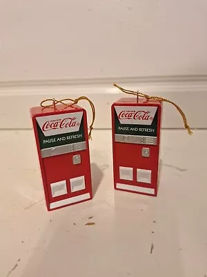 Pair Of Coca-Cola Vending Machines With Polar Bears Inside With Cokes • $20