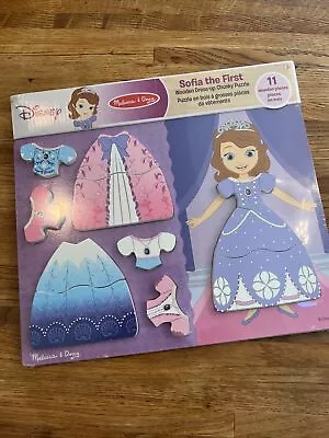 Melissa And Doug Sofia The First Wooden Dress-up Chunky Puzzle 11 Pcs  • $11.99