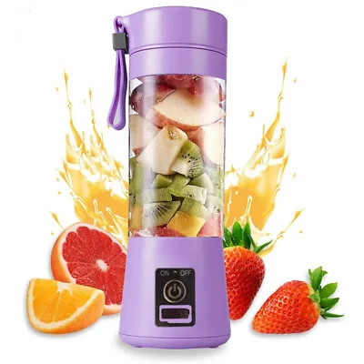 Portable Electric Smoothie Blender Mini Juicer Cup Mixer USB Rechargeable G9V0 • $11.99