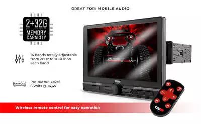 DS18 10.5  Bluetooth Stereo Single 1 DIN Android Mirror Link USB DSP DDX10.5AD • $379.90