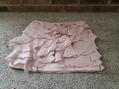 Isabel Marant Pink Silk Ruffle Mini Skirt Sz 38 Us 8 • $19.99