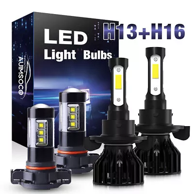 For Ford	Escape 2008-2012 Combo LED Headlight High+Low Beams & Fog Light Bulbs • $35.99