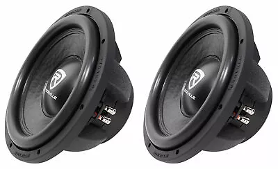 (2) Rockville W12K6D4 V2 12  2400 Watt Car Audio Subwoofers Dual 4-Ohm Subs • $154.90