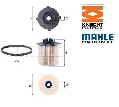 MAHLE/KNECHT Fuel Filter Fits SAAB 9-3 1.9 TTiD 9-5 2.0 TTiD • $30.94