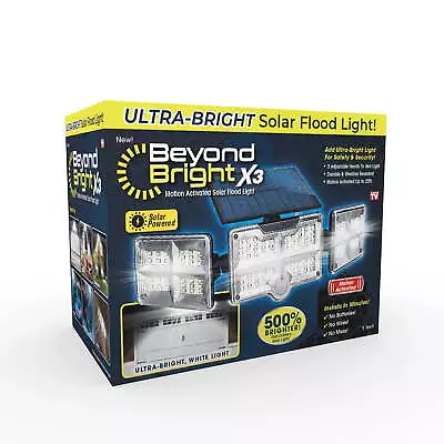 X3 Motion Activated Ultra Bright Solar Flood Light 270 Degree Bea • $26.90