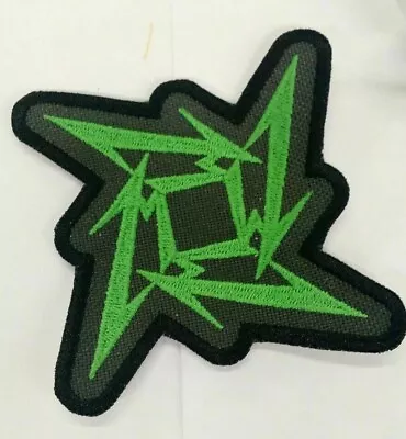 Metallica Ninja Star Patch Green Made In USA Thrash Metal Slayer Megadeth • $6.53