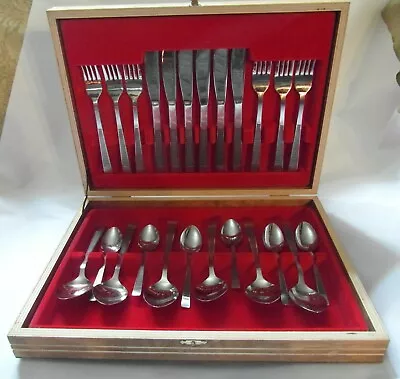 1960s-70s Stainless Steel Cutlery Canteen By ROSS Of Japan  - Never Used • £75