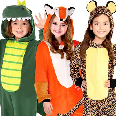 Animal Jumpsuits Kids Fancy Dress Safari Zoo Book Day Girls Boys Childs Costumes • £16.99