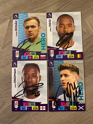 £2.25 • Buy Set Of 4 Hand Signed Fulham 20/21 Adrenalyn Cards