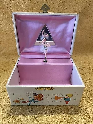 Vintage Girls Jewelry Music Box Ballerina Works! • $10
