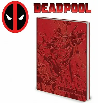 New Deadpool OFFICIAL MARVEL A5 Flexi Red Premium Diary/Premium Notebook/Notepad • £10.99