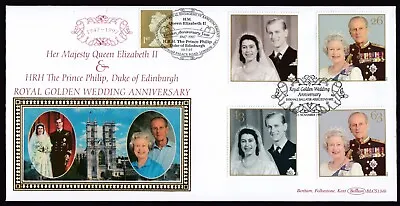 Queen Elizabeth 11  Golden Wedding /Engagement Anniversaries First Day Cover • £6.50