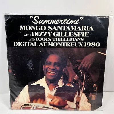 MONGO SANTAMARIA & DIZZY GILLESPIE Summertime PABLO LP VG+ Red Wax D2308229 • $22
