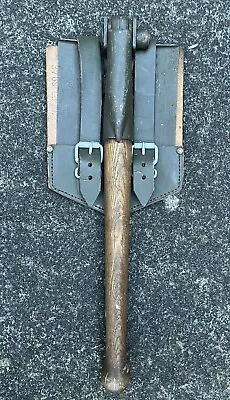 Original West German Army 1959 Cold War Folding Shovel Entrenching Tool & Cover • $31.57