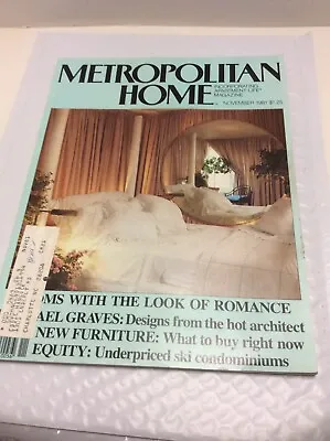 Metropolitan Home Incorporating Apartment Life Magazine November 1981 80s Decor  • $15