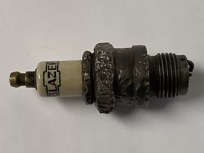 Vintage Blazer Spark Plug Chevy Bowtie Emblem On Insulator Sold For Parts Repair • $24.99