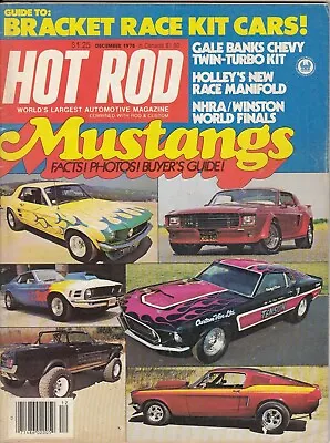 HOT ROD Magazine December 1978 - Mustang's; Facts Photos Buyers Guide / Winsto • $6.99