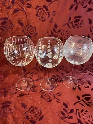 MIKASA~Cheers~Balloon Wine Glasses~Set Of 3~NICE! • $29