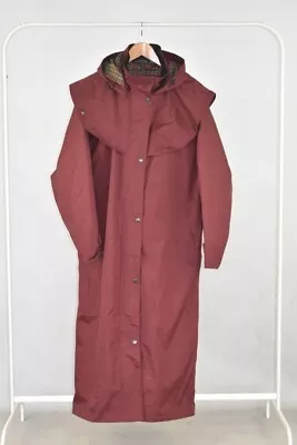 Jack Murphy Burgundy Waterproof Rain Coat Heritage Collection Women's Size UK16 • £24.99