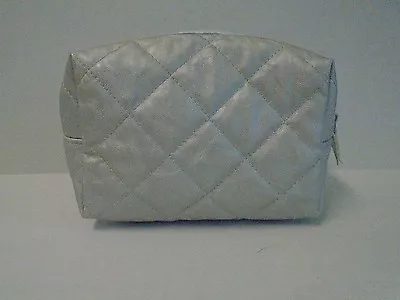 Trish McEvoy Grey Gray Pettit Planner Beauty Makeup Bag  Quilted • $50