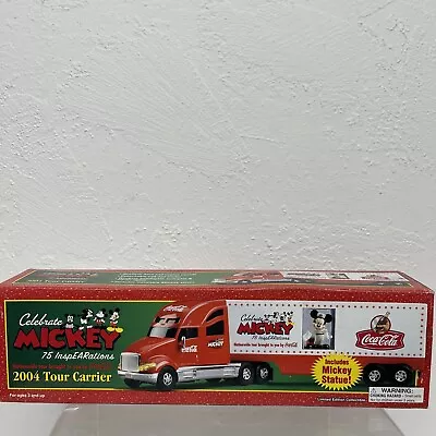 2004 MICKEY MOUSE TOUR CARRIER COCA-COLA WALT DISNEY TRUCK MIB See Desc. • $24.99