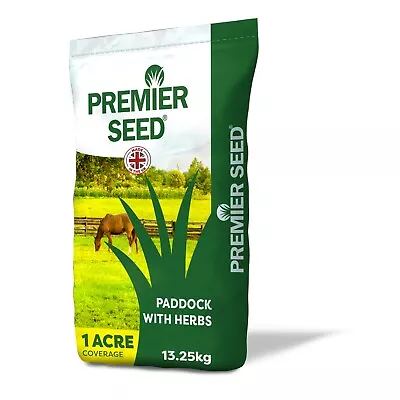PREMIER PADDOCK GRASS SEED WITH HERBS 13.25kg - Good Paddock & Pony Nutrition • £84.99