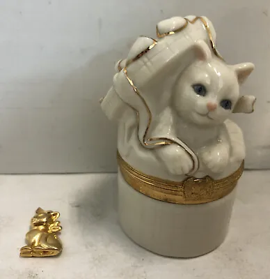 Lenox Treasures - The Cat's Surprise Box - With Charm! • $9.99