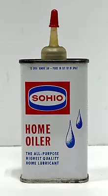 Vintage NOS Full SOHIO 4 Oz Home Oiler Can - Vintage Handy Oil Tin W/ Graphics • $48