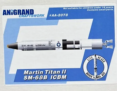 Anigrand Models 1/72 MARTIN TITAN II SM-68B ICBM Missile Resign Model Kit • $69.98