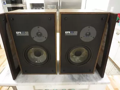 Pair Rare Vintage EPI T/E 100 Time Energy Stereo Speakers Refoamed Epicure 8 Ohm • $140