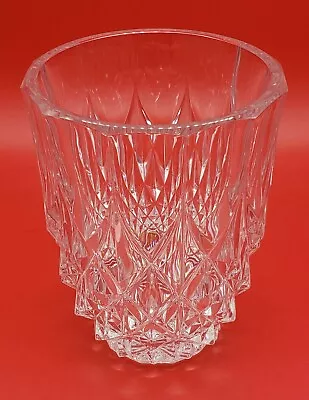 $85 • Buy Val St Lambert Diamond Cut Crystal Vase