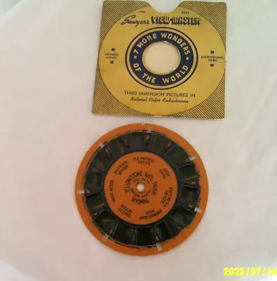 Vintage Blue Ring View-Master # 129 Yellowstone Natl. Park Wyoming • $15