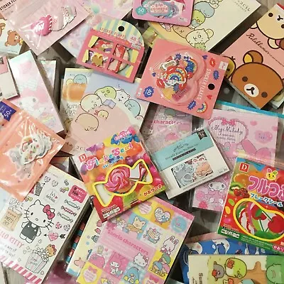 Kawaii 45 Pcs Sticker Flakes + 25 Memo Sheets Grab Bag Japan Cute Stationery Lot • $15