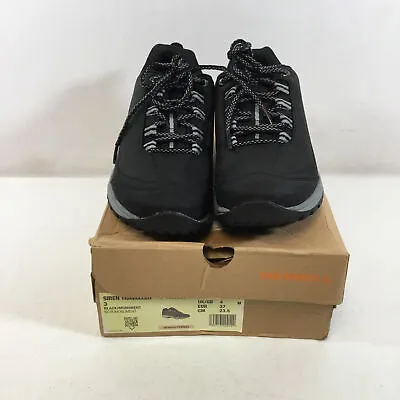 Merrell Siren Traveller 3 J035334 Womens Black Lace Up Hiking Shoes Size 6.5 M • $49.99