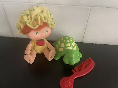 STRAWBERRY SHORTCAKE Apple Dumplin Doll W/ Pet Turtle Vintage 1979 • $15.99