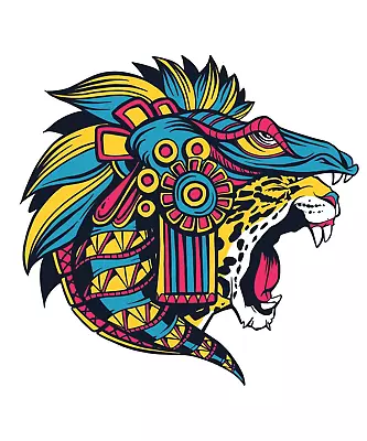 Huichol Jaguar Art Sticker • $3.20