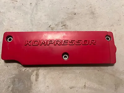 Mercedes Kompressor Valve Cover Garnish Plate Red M103 • $45