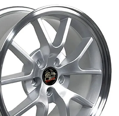 18x9 Silver Machined 3810 Wheel Fits Ford Mustang FR500 Style Rim • $139