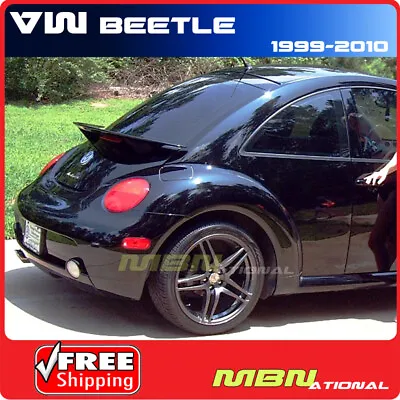 98-11 VW Beetle Rear Trunk Spoiler Color Matched Painted ABS L041 BLACK • $188.34