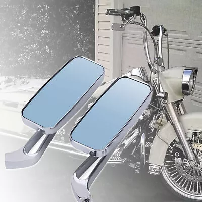 Chrome Motorcycle RearView Mirrors Fit For Harley Dyna Softail Sportster Touring • $27.90