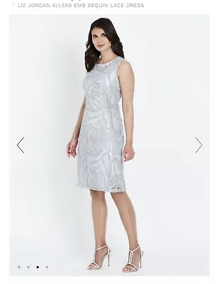 $49 • Buy Liz Jordan Silver Sequin Dress - BNWT RRP $199