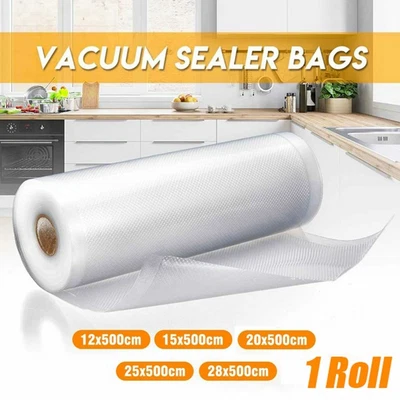 £8.80 • Buy 1Roll Vacuum Sealer Bags Roll Vac Sous Vide Food Saver Seal Storage Embossed