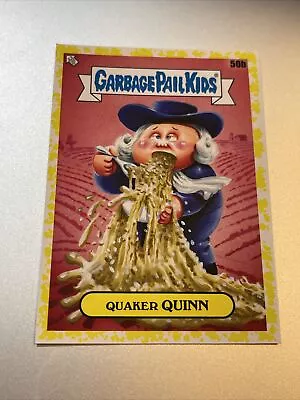 2021 GARBAGE PAIL KIDS YELLOW MUSTARD PARALLEL CARD 50b QUAKER QUINN • $4.99