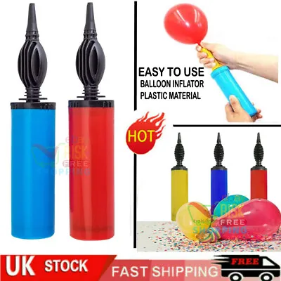 £7.99 • Buy 5pc BALLOON PUMP SET WITH TIE TOOL HAND HELD PORTABLE AIR INFLATOR PARTY TOOL UK