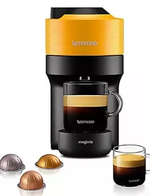 Nespresso By Magimix Vertuo Pop Pod Coffee Machine Mango Yellow Used Untested • £19.99