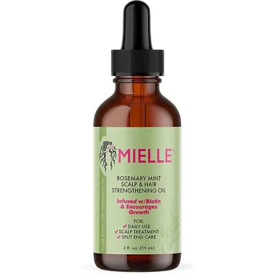 Mielle Organics Rosemary Mint Scalp & Hair Strengthening Growth Hair Oil 59ml • £9.49