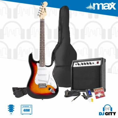$189 • Buy 39  Electric Guitar Pack Full-Size Rock Amplifier W/ Guitar Tuner Bag Strings