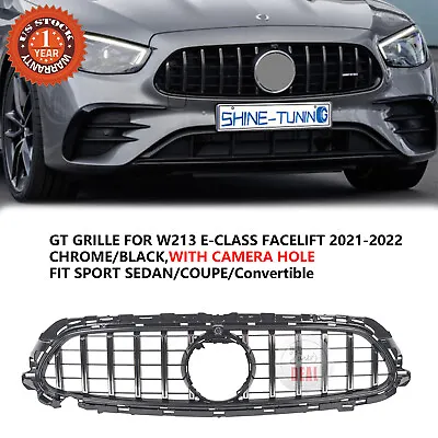 For Front GT Grille Chrome Mercedes Benz W213 2021-ON E200 E53 AMG E350 E450 • $75.99