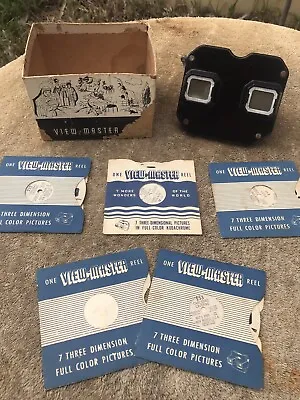 Vintage Bakelite Sawyer’s View Master With Slides & Box • $49