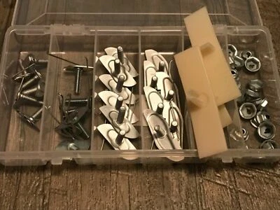 $25 • Buy 52 Pcs Fits Ford Lincoln Mercury Moulding Trim Clips With Nuts & Nylon Clips